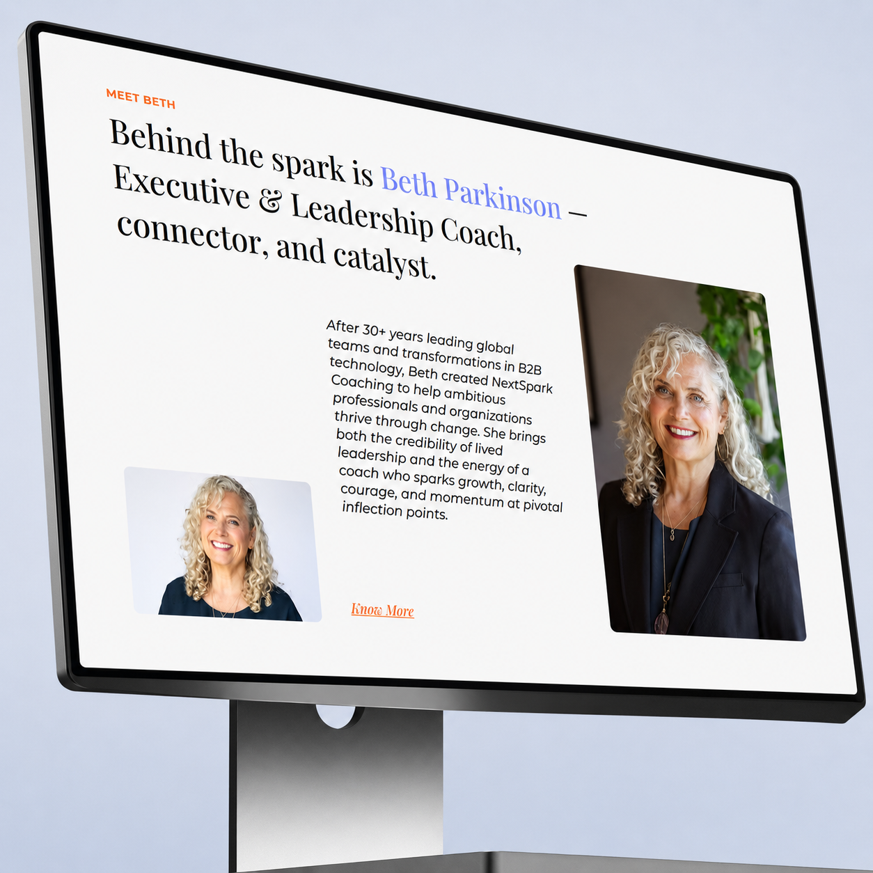 Next Spark founder story and Beth Parkinson profile