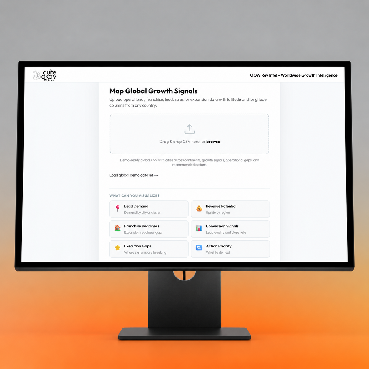Rev Intel CSV upload and growth-signal introduction